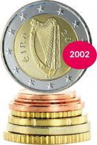 Ireland Set 8 coins  - 1 c to 2 Euros - 2002