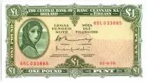 Irland 1 Pound Lady Lavery - 1976