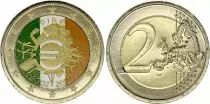 Irland 2 Euros - 10 years of the Euro - Colorised - 2012