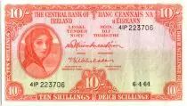 Irlanda 10 Shillings Lady Lavery - 1964