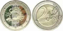 Irlanda 2 Euros - 10 years of the Euro - Colorised - 2012