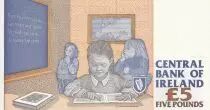 Irlanda 5 Pounds - Catherine Mc Auley - Students - 1994 - Serials LAH - P.75a