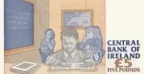Irlanda 5 Pounds - Catherine Mc Auley - Students - 1999 - S&eacute;rie RTM - P.75a