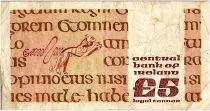 Irlanda 5 Pounds John Scotus Eriugena - 1990 - P. 71 e - F to VF