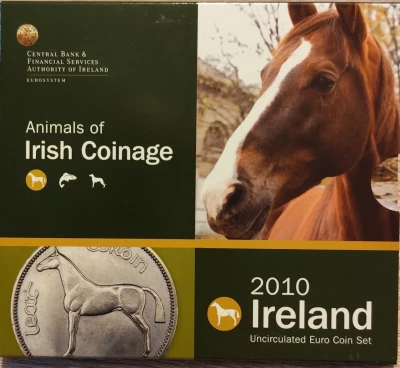 Irlanda EURO Coin Set - 1 Cent to 2 Euros - The Horse - 2010