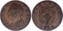 Irlande 1/2 Penny Georges IV - 1822 - KM.150 - TB +