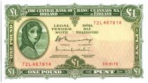 Irlande 1 Pound Lady Lavery - 1976