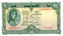 Irlande 1 Pound Lady Lavery - Masque - 18/10/1946