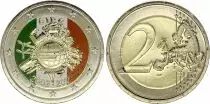 Irlande 2 Euros - 10 ans de l\'Euro - Colorisée - 2012