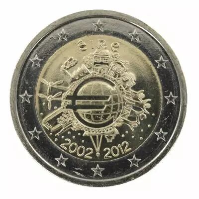 Irlande 2 Euros Comm�mo. IRLANDE 2012 - 10 ans de l\'Euro