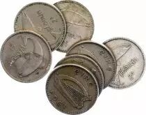 Irlande 2 Scilling (1 Florin) - Harpe - Saumon - 1951-1968 - TTB - KM.15