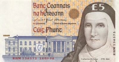Irlande 5 Pounds - Catherine McAuley - 14-09-1998 - P.75