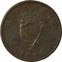 Irlande George III - 1/2 Penny - 1805 Soho