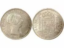 Isabel II - 10 Silver Reales - 1853 Madrid