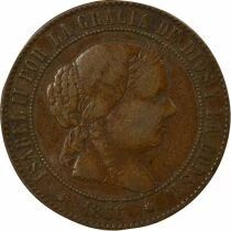 Isabella II - 5 Centimos - 1866 Barcelona