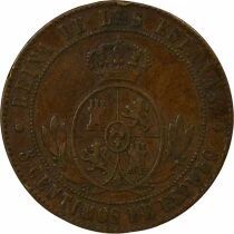 Isabella II - 5 Centimos - 1866 Barcelona
