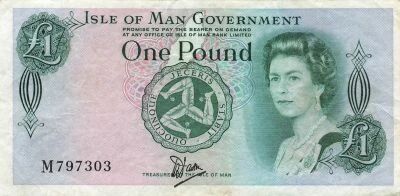 Isla de Man 1 Pound - Elisabeth II - ND (1983) - P.38