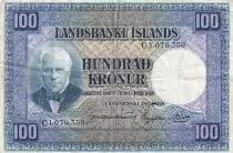 Islanda 100 Kronur,  J. Sigurdsson - Herd of sheep - 19(55-57) - C.01.079.350