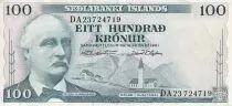Islanda 100 Kronur - Tryggvi Gunnarsson - Sheeps - 1961 - P.44