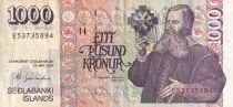 Islande 1000 Kronur - B.B. Sveinsson - Eglise Luthérienne - 2001 (2009) - P.59
