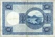 Islandia 100 Kronur,  J. Sigurdsson - Herd of sheep - 19(48-55) - P.35 a