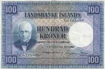Islandia 100 Kronur,  J. Sigurdsson - Herd of sheep - 19(55-57) - C0.0725.989