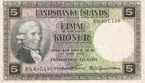 Islandia 5 Kronur - J. Eriksson - 1928 - Serial C - P.32b