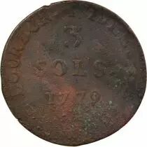 Islands of France & Bourbon, Louis XVI - 3 Sols - 1779 A Paris