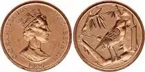 Islas Caim&aacute;n 1 Cent Elizabeth II - Great Caiman Thrush  - 1996