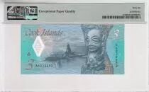 Islas Cook 3 Dollars - Ina - Shark - PMG 66 EPQ