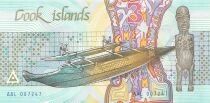 Islas Cook 3 Dollars - Mermaid - 1987