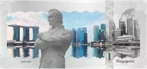Islas Cook Singapore - Skyline collection -1 Dollar Silver Colour 2017
