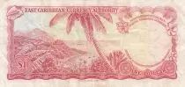 Islas del Caribe 1 Dollar, Elizabeth II - 1965 - P.13f