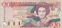 Islas del Caribe 20 Dollars - Elizabeth II - Monserrat Government House - 2008 - F - P.49