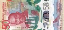 Islas del Caribe 50 Dollars - Independance of Grenada - 2024 - Polymer