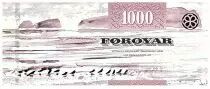 Islas Faroe 1000 Kronur - Bird\'s wing - View from Sandoy - 2011