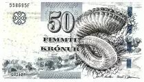 Islas Faroe 50 Kronur - Horn- 2011 - UNC - P.29