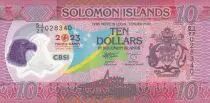 Islas Salom�n 10 Solomon Islands dollars, flag - Polymer - 2023 - Mint - Series SI/23