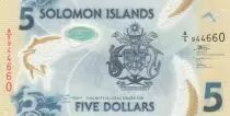 Islas Salom�n 5 Dollars Solomon Islands - Fishermen - Polymer - 2022 - UNC
