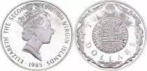 Islas V�rgenes Brit�nicas 20 Dollars,  Elizabeth II - Doublon d\'Or - 1985 - Silver - Proof