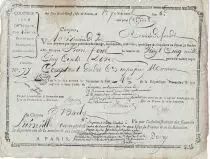 Isles di Francia e di Bourbon 25500 Livres, Traite service des Colonies - An IV - Port Nord Ouest