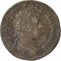 Isles du Vent Louis XV - 12 Silver Sols - 1731 H la Rochelle