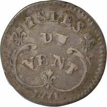 Isles du Vent Louis XV - 12 Sols Argent - 1731 H la Rochelle