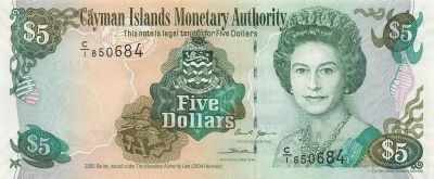 Isole Cayman 5 Dollars - Elizabeth II - 2005 - P.34