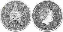 Isole Cook 1 Dollar Starfish - Elizabeth II - 1 Oz Silver 2021