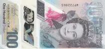 Isole dei Caraibi 100 Dollars - Elisabeth II - Sir Arthur Lewis - Polymer - 2019
