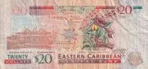 Isole dei Caraibi 20 Dollars - Elizabeth II - Monserrat Government House - 2008 - P.49