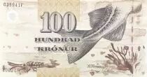 Isole Faroe 100 Kronur - Fish - 2002 - Serial  B-F - P.25