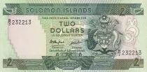 Isole Solomon 2 Dollars - Arms - Traditional fishing - 1997 - P.18