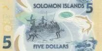 Isole Solomon 5 Dollars Solomon Islands - Fishermen - Polymer - 2022 - UNC